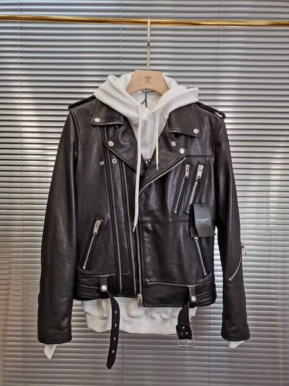 Sa1nt Lau*nt Replica Real Leather Jacket