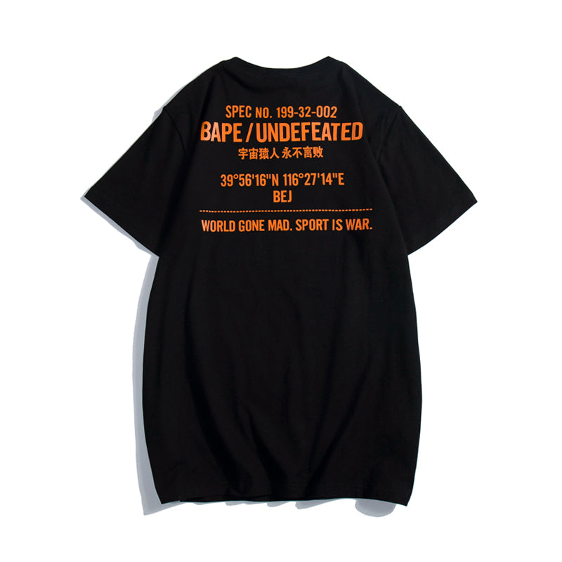 Bape x Undefeated T Shirt Bape Camo College Cotton Tee 1336