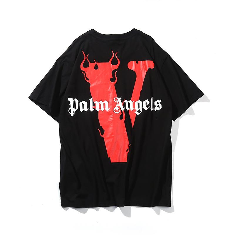 Vlone Palm Angels Red V Tee