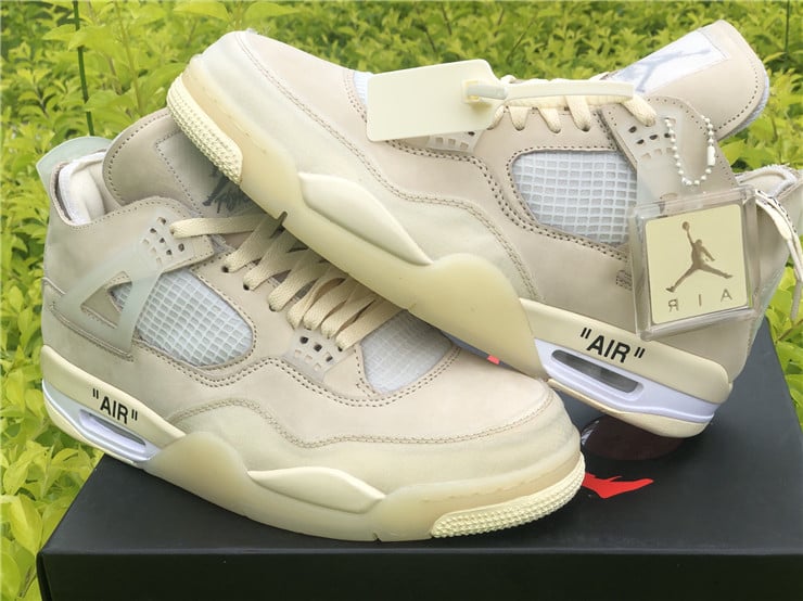 Jordan 4 Retro Off-White Sail Extended Size