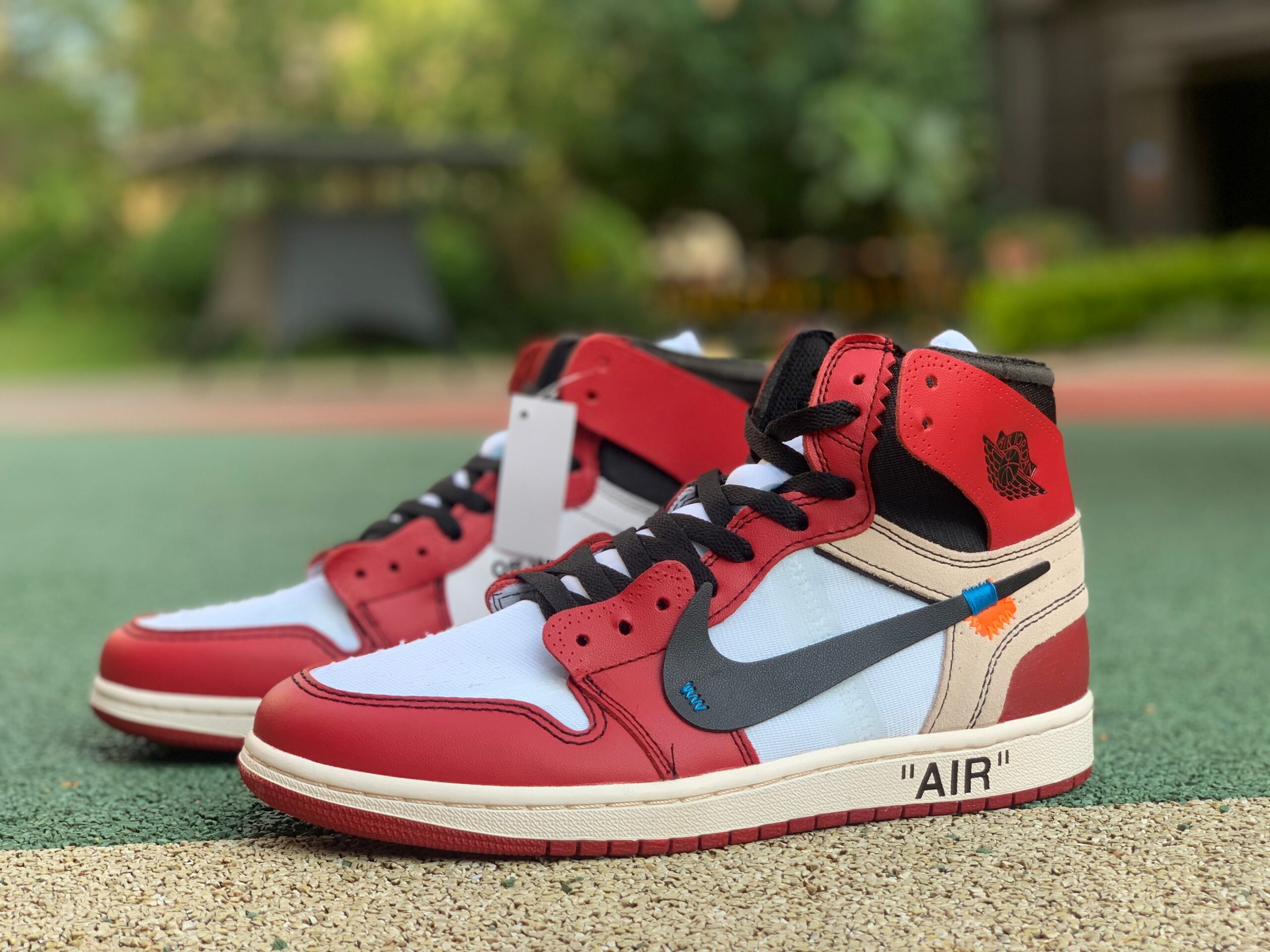 OFF WHITE Air Jordan 1 Chicago Red Extended Size