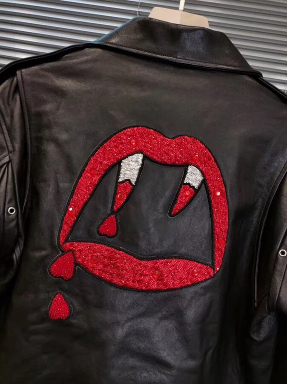 Sa1nt Lau*nt Replica Real Leather Jacket