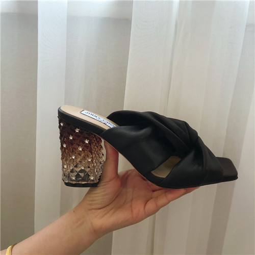 J1m*y Ch00 block heels slippers