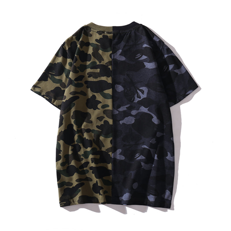 Bape Shark T Shirt Bape Camo Skull Cotton Tee 1518