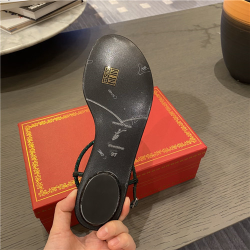 rene caovilla flat sandals