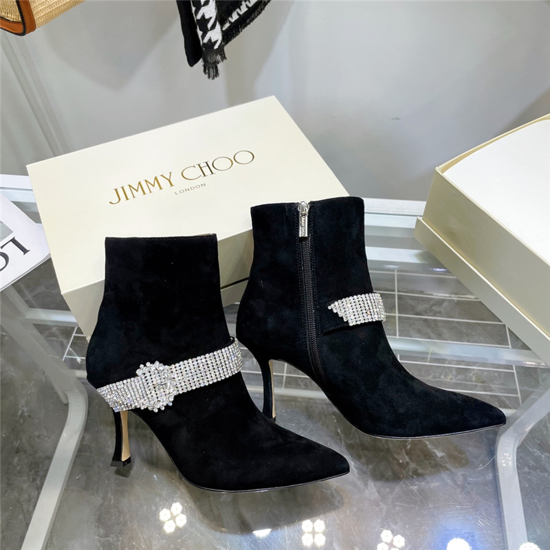 J1m*y Ch00 high heel short boots