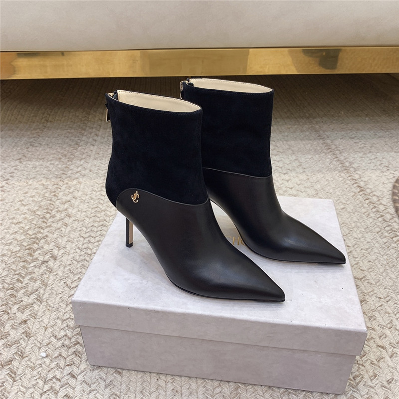 J1m*y Ch00 classic stiletto heeled ankle boots