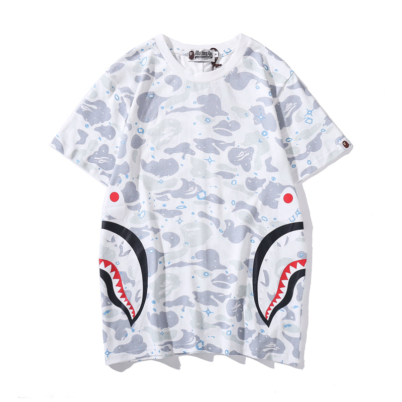 Bape Shark Camo Luminous T Shirt 1512