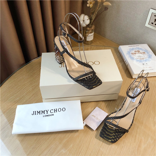 J1m*y Ch00 block heels sandals