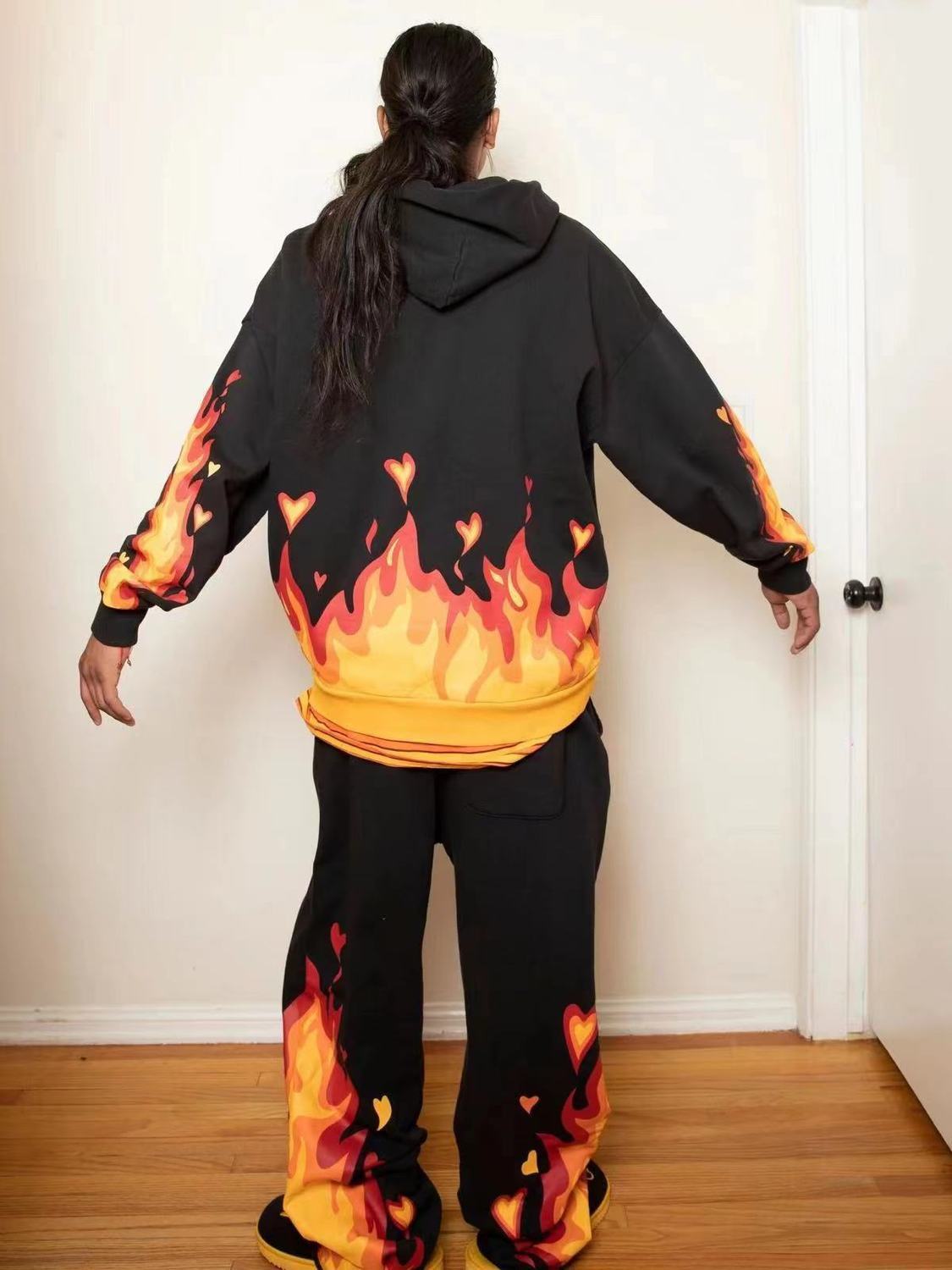 Drew House Fire Hoodie Black