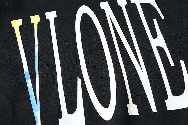 VLONE Staple Tie Dye plus Thickening Black Hoodie