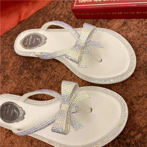 rene caovilla flat sandals