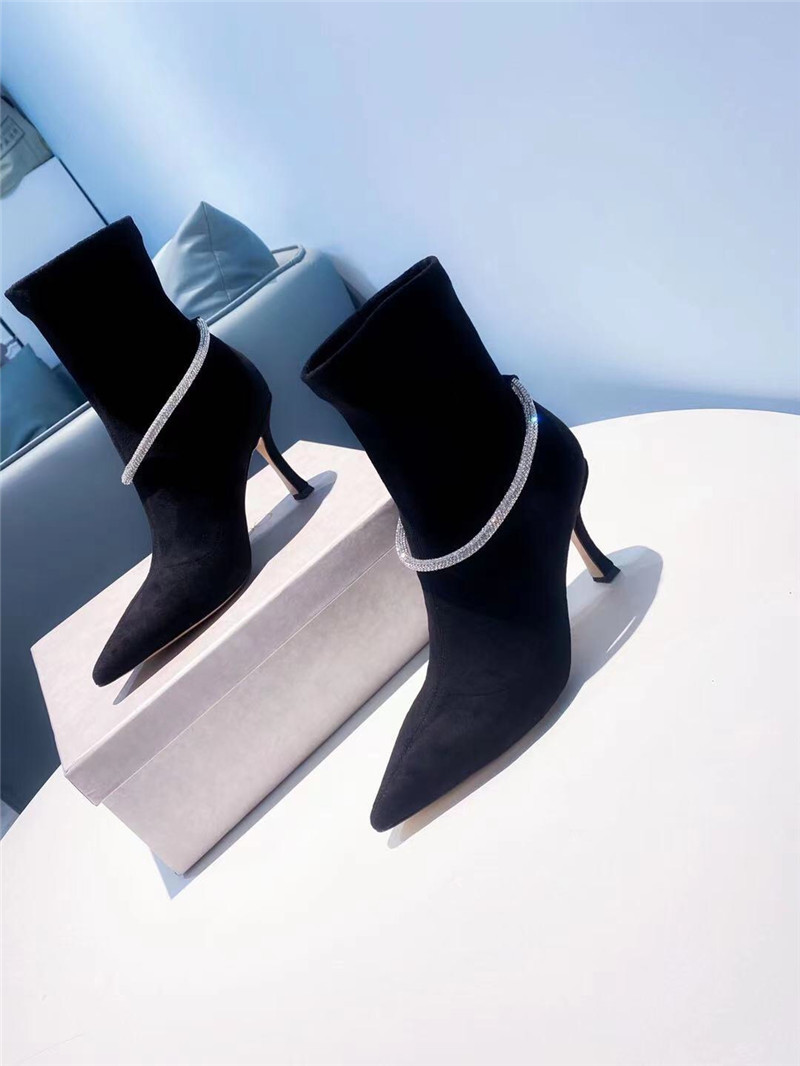 J1m*y Ch00 high heel stretch boots