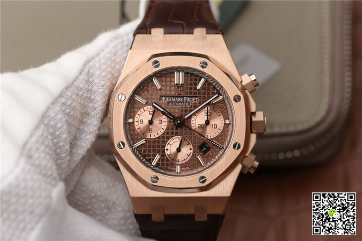 Replica Audemars P1g*et Royal Oak Chronograph 26331OR.OO.D821CR.01 1:1 Best Edition OM Factory Rose Gold