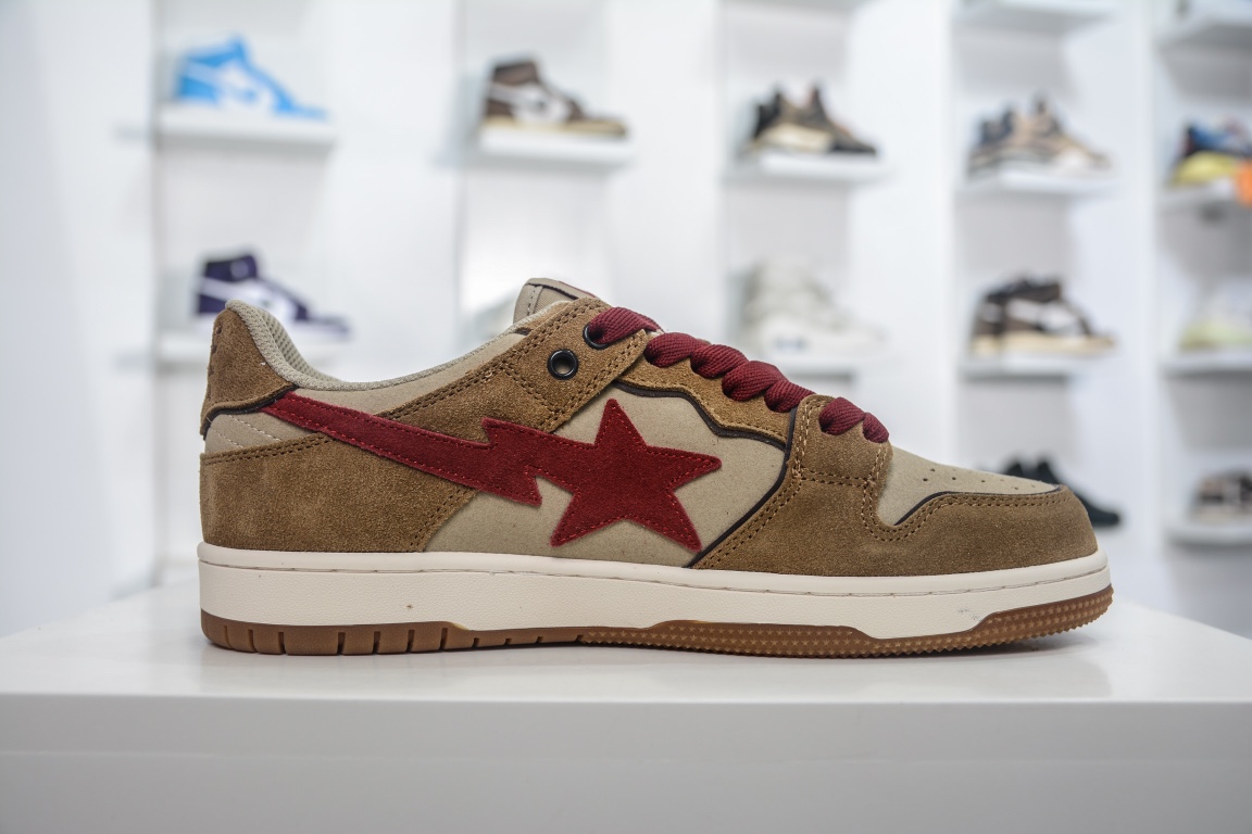 A Bathing Ape Bape SK8 Sta Wheat Red