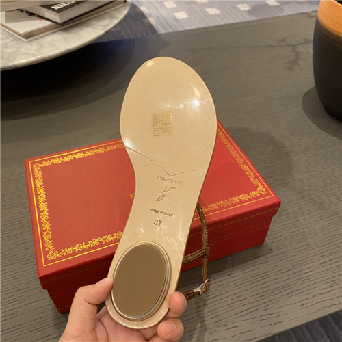 rene caovilla flat sandals