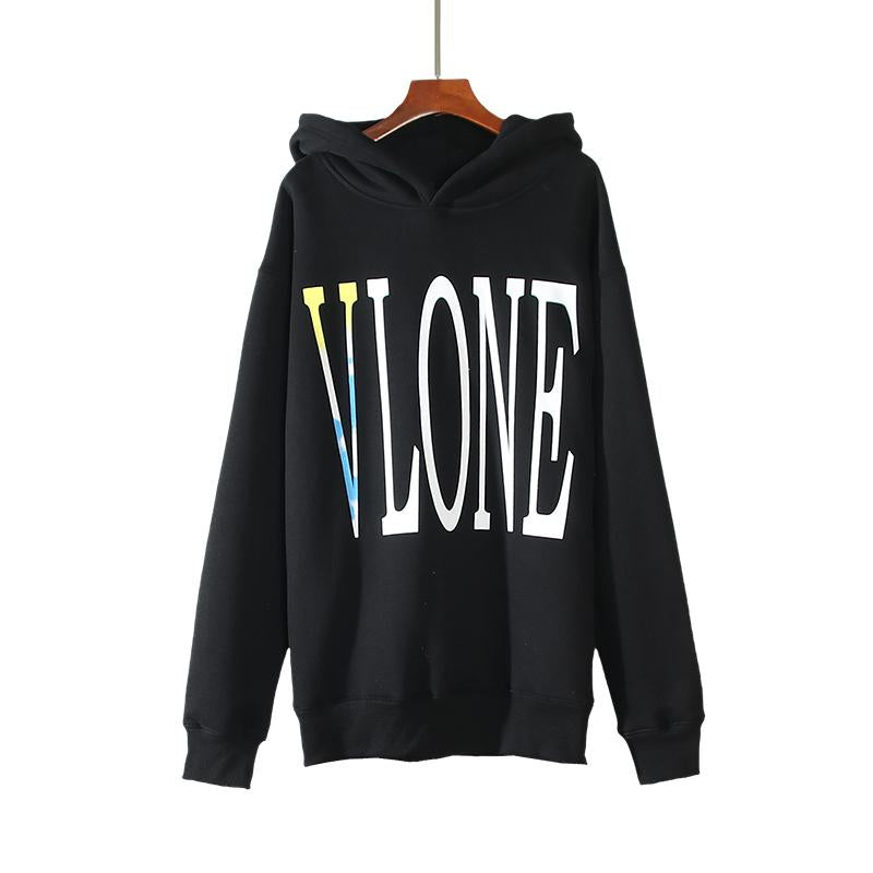 VLONE Staple Tie Dye plus Thickening Black Hoodie