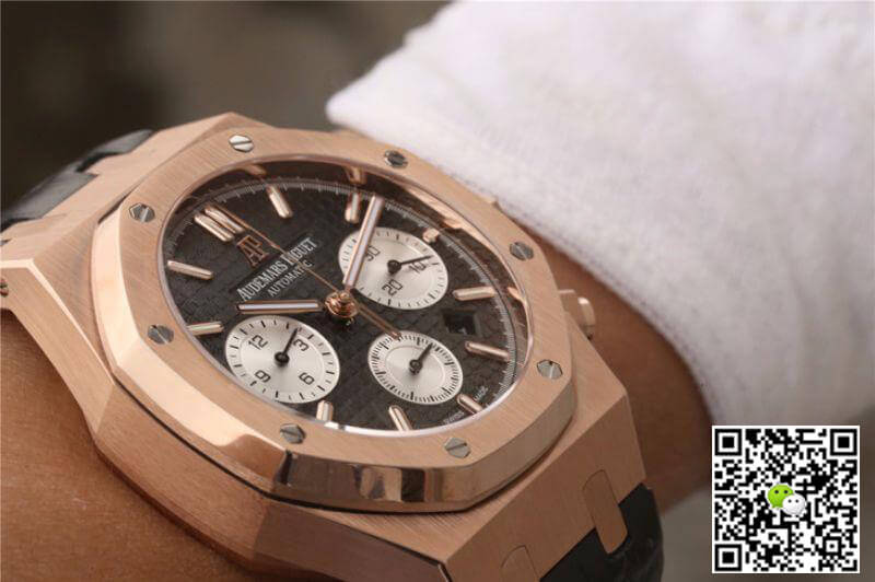 Replica Audemars P1g*et Royal Oak Chronograph 26331OR.OO.1220OR OM Factory 1:1 Best Edition Swiss ETA7750 Black Dial