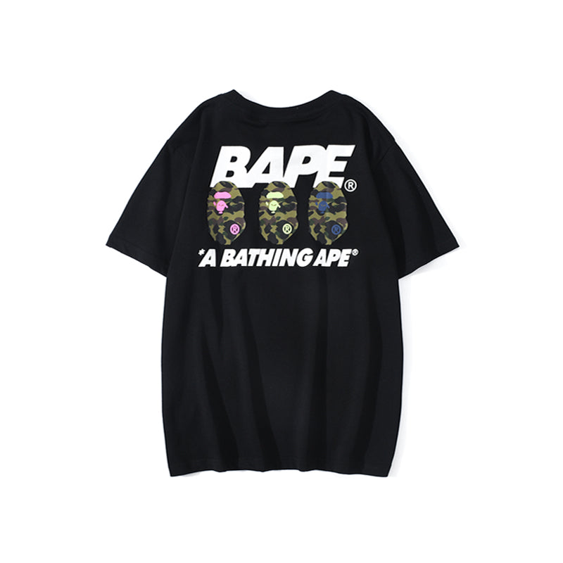 Bape Camo Ape Head Summer Cotton T Shirt 1686
