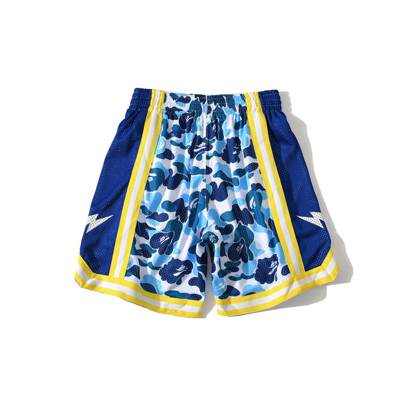BAPE APE Shorts Camo Blue Red Green Black Pants HDCP8760