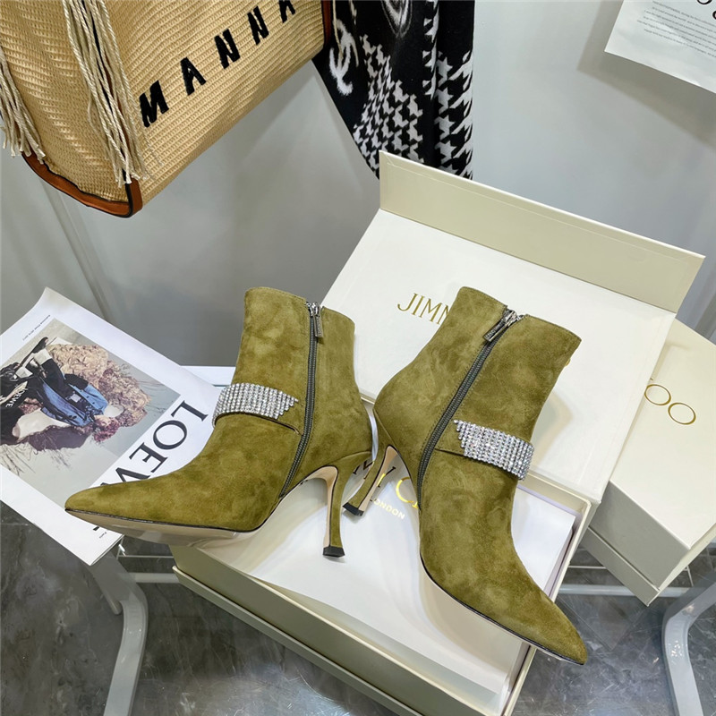 J1m*y Ch00 high heel short boots