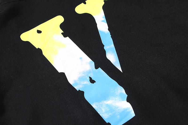 VLONE Staple Tie Dye plus Thickening Black Hoodie
