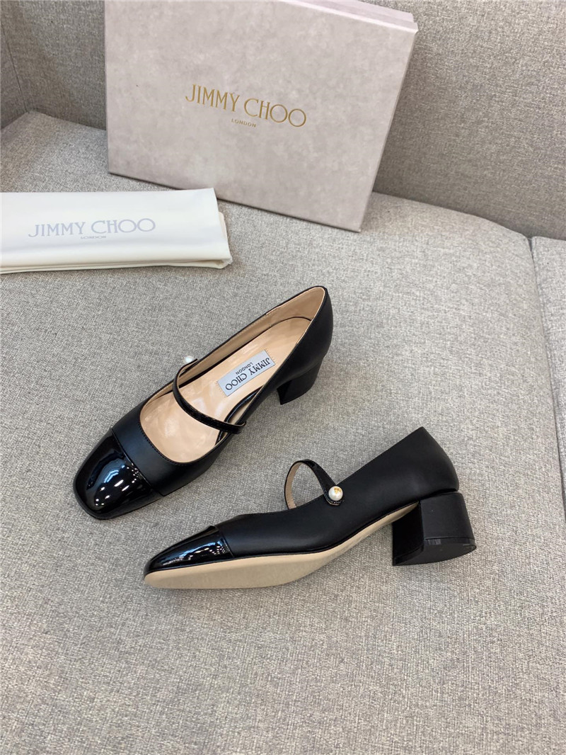 J1m*y Ch00 New Thick Heel Mary Jane Shoes