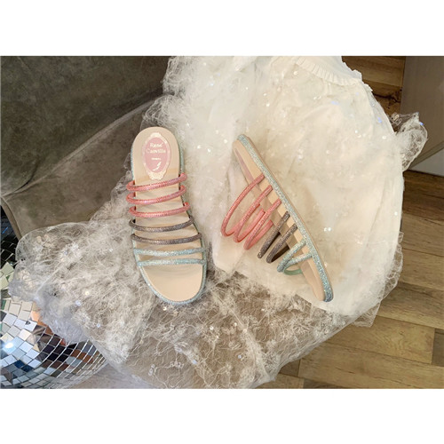 rene caovilla rome slippers sandals