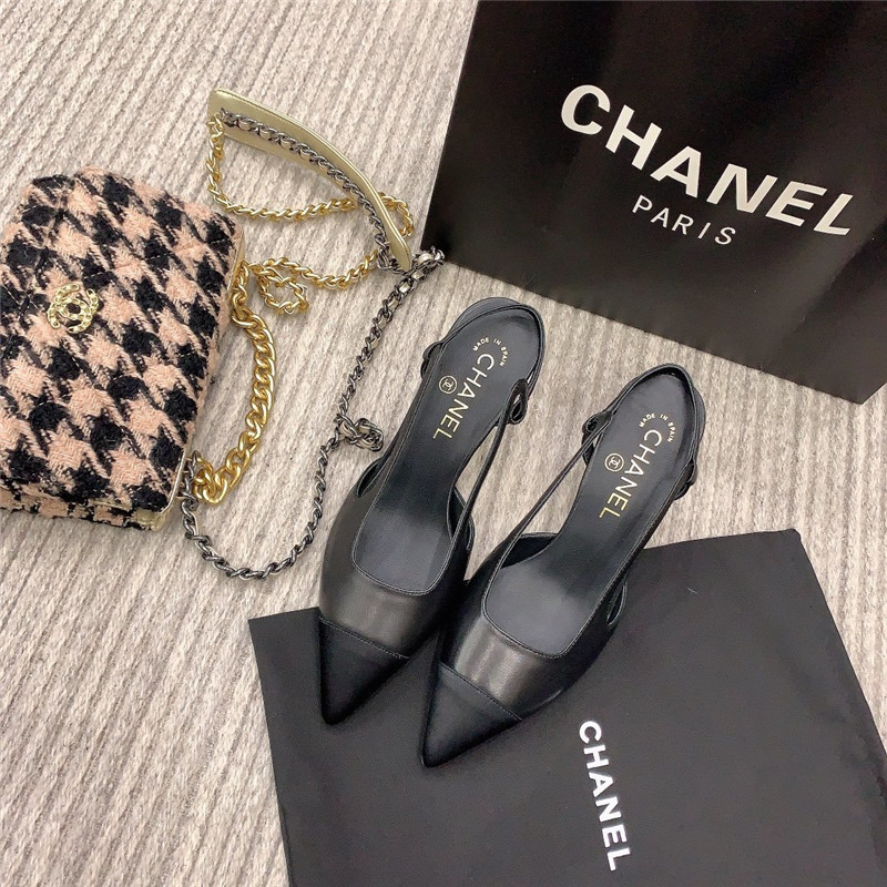 Ch**el Slingback Dupe heels in Black