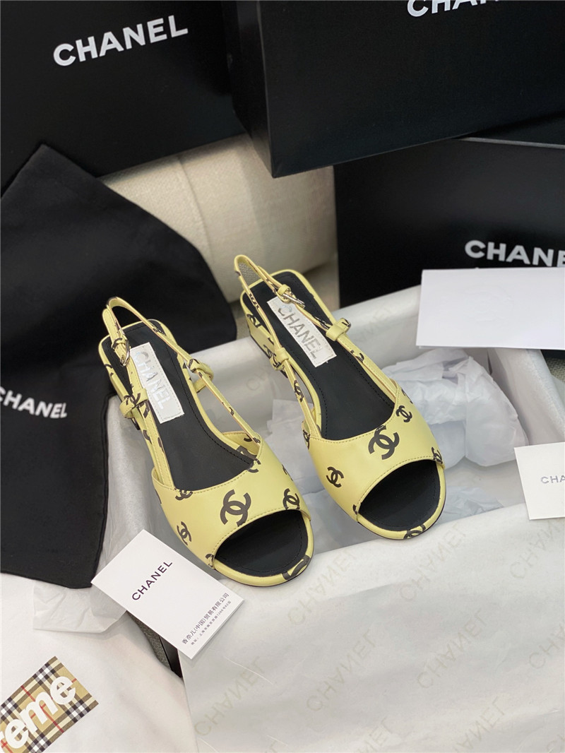 Ch**el flat cutout sandals
