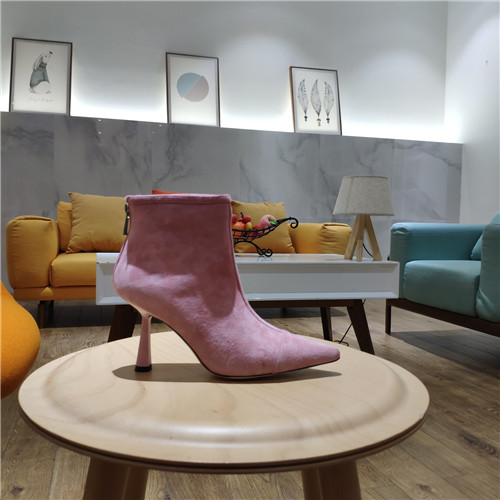 J1m*y Ch00 leather high heel boots