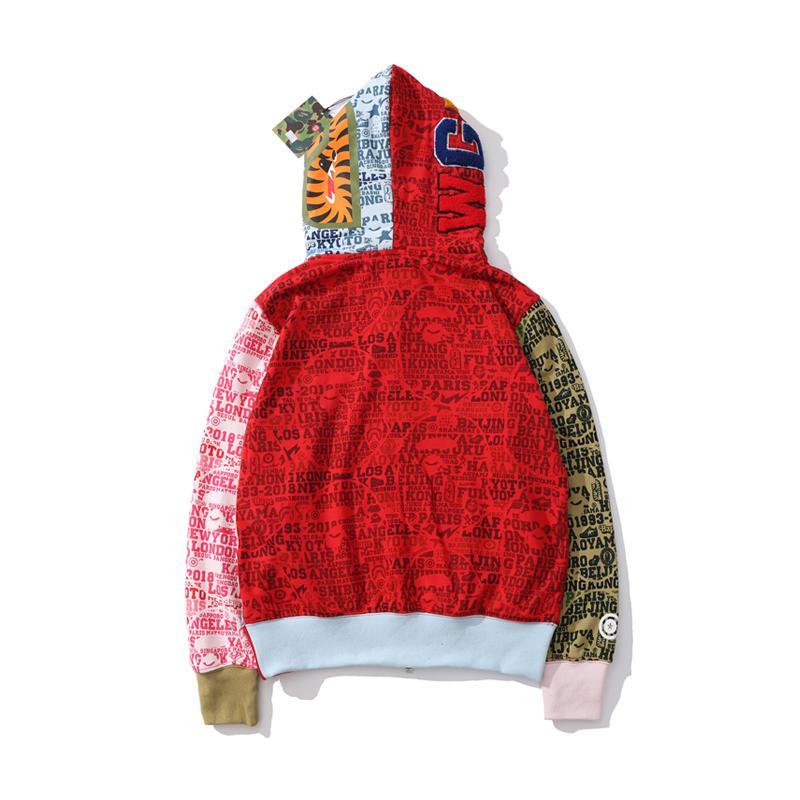 Bape Shark Color Hoodie