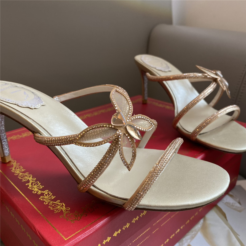 Rene Caovilla latest butterfly tie sandals