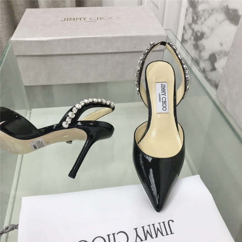 J1m*y Ch00 Pearl Heels Dupe rhinestone heeled sandals