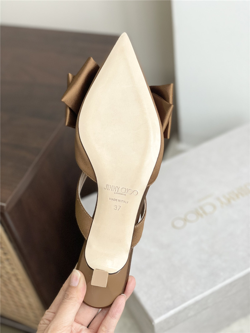 J1m*y Ch00 bow heels dupe bow-embellished sandals