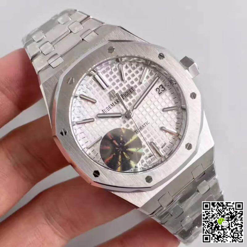 Replica Audemars P1g*et Royal Oak JF Factory Men Watches 1:1 Best Edition Swiss ETA3120 Silver Dial