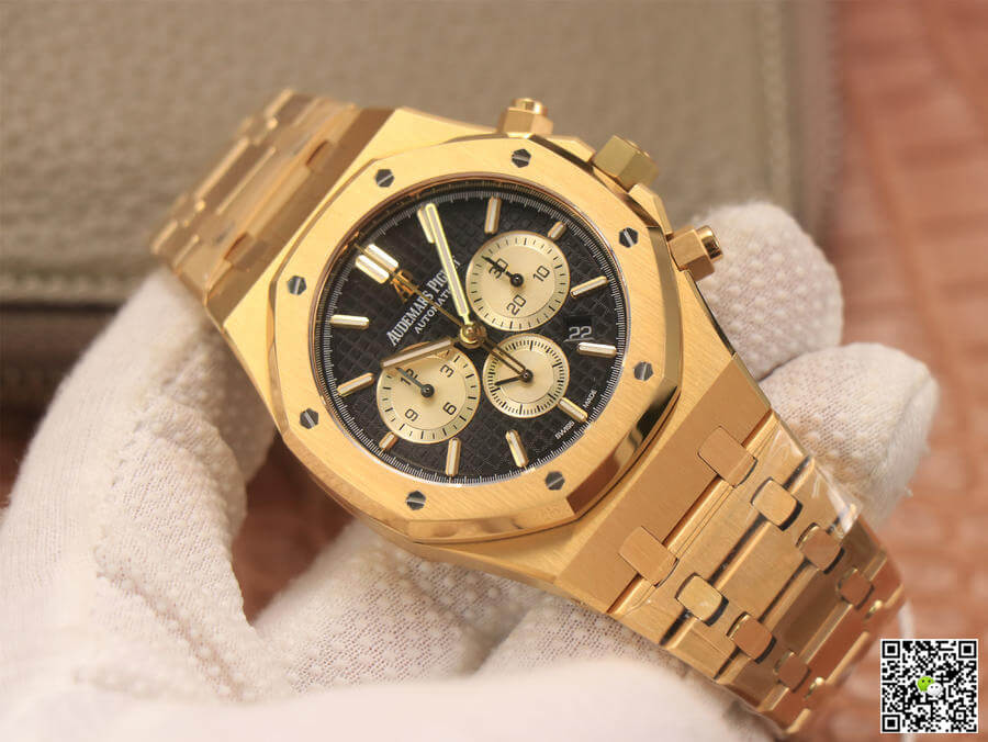 Replica Audemars P1g*et Royal Oak Chronograph 26331 1:1 Best Edition OM Factory V2 Yellow Gold
