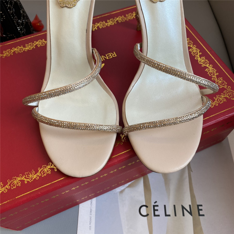 Rene Caovilla Dupe Snake Band Sandals
