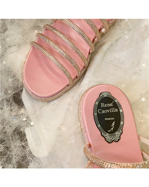 rene caovilla rome slippers sandals