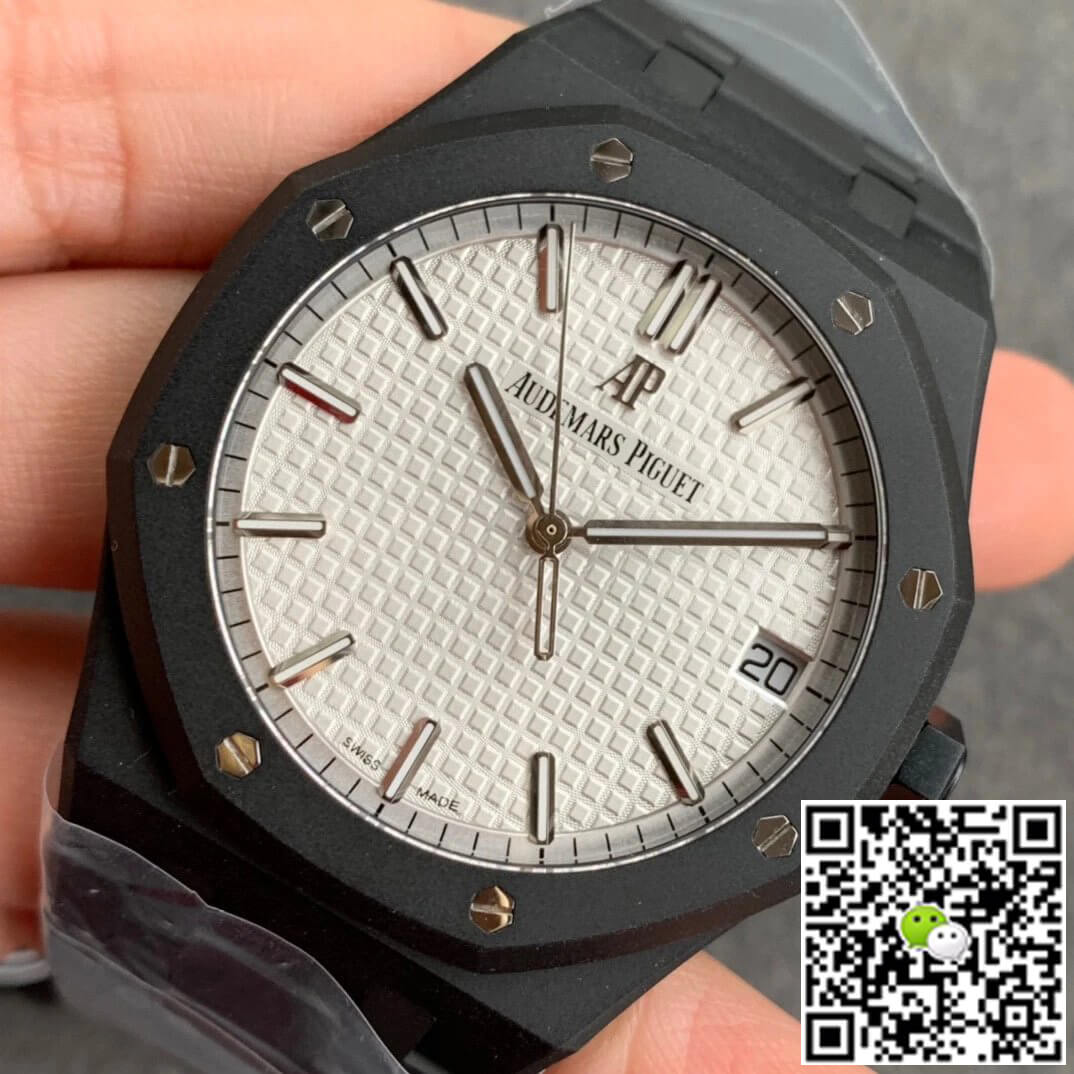 Audemars P1g*et Replica 15500 DLC Version 1:1 Best Edition ZF Factory White Dial
