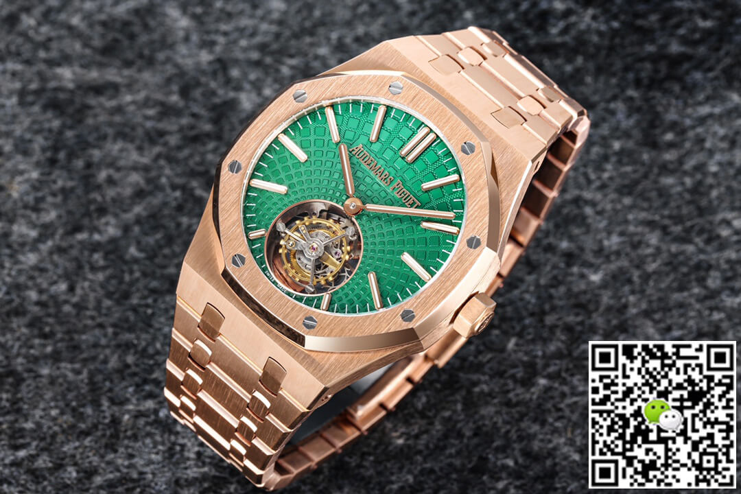 Replica Audemars P1g*et Royal Oak Tourbillon 26533OR.OO.1220OR.01 1:1 Best Edition R8 Factory Green Dial