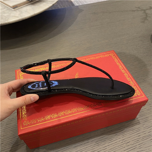 rene caovilla flat sandals