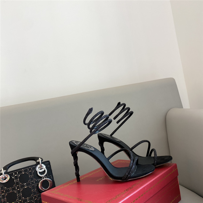 Rene Caovilla Dupe Snake Band Sandals