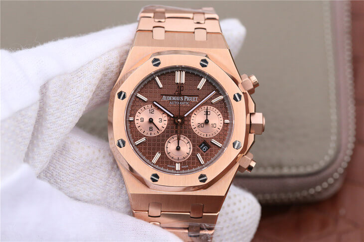 Replica Audemars P1g*et Royal Oak Chronograph 26331OR.OO.1220OR.02 1:1 Best Edition OM Factory Rose Gold