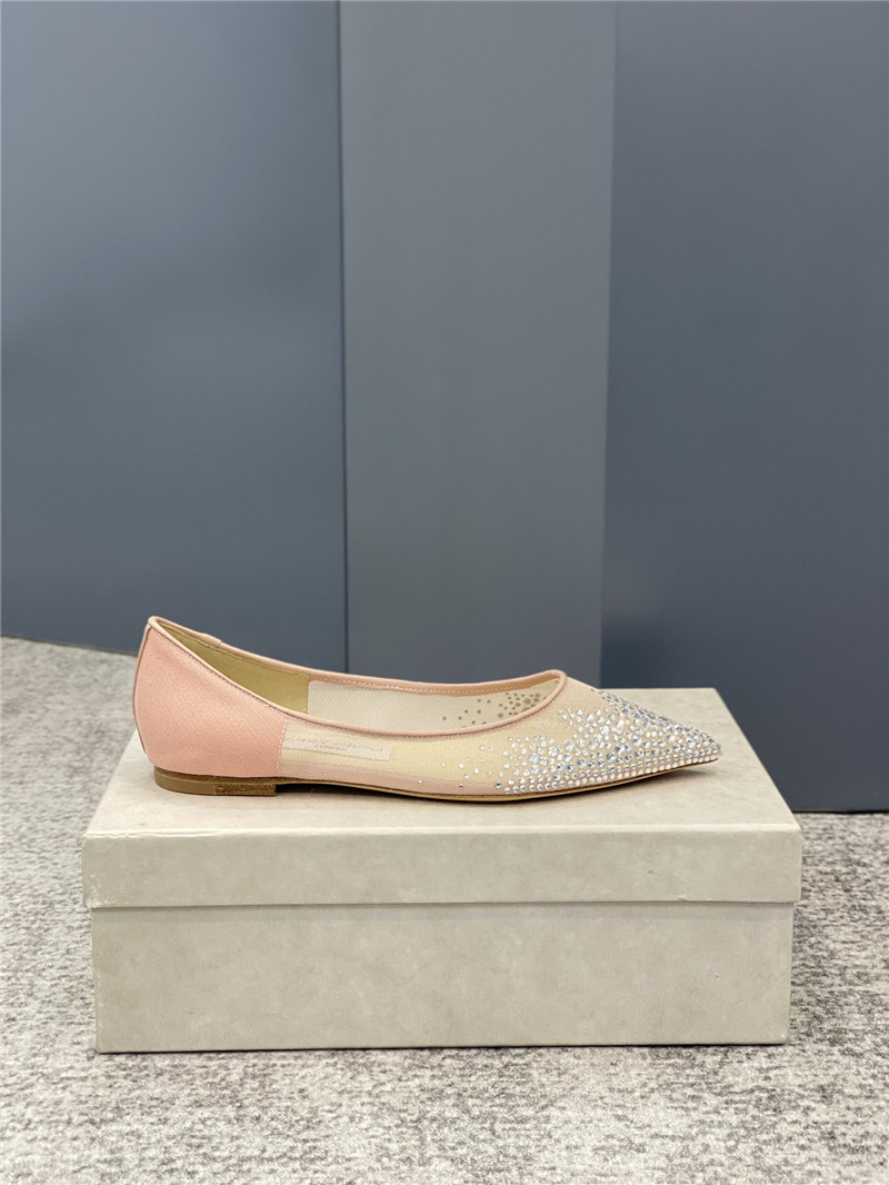 J1m*y Ch00 jc mesh hot D1am0nd high-heeled shoes
