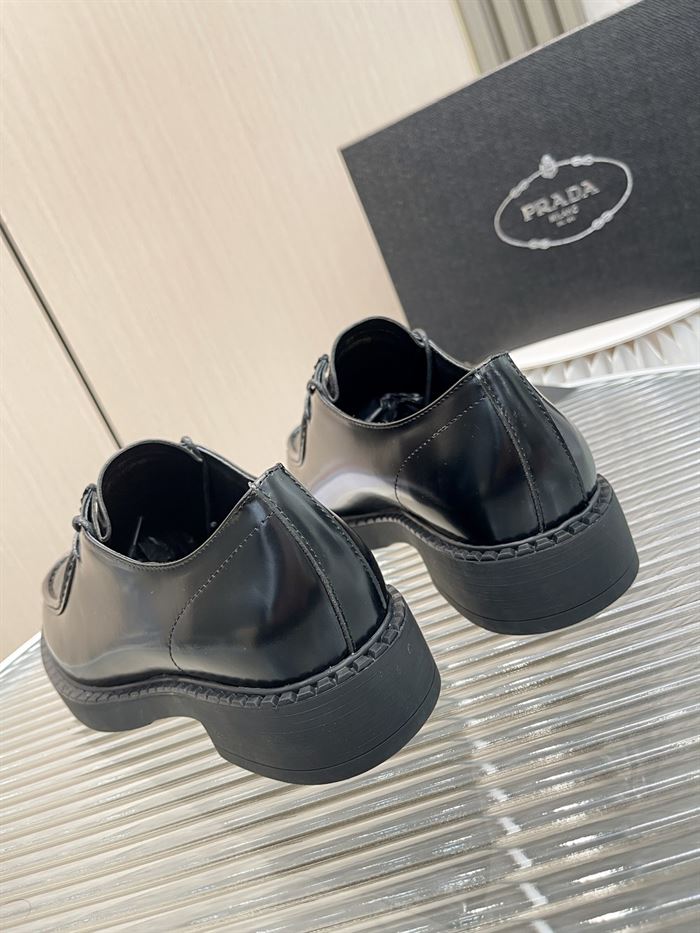 Pra*a MONOLITH BRUSHED LEATHER LACE-UP SHOES   PRS039