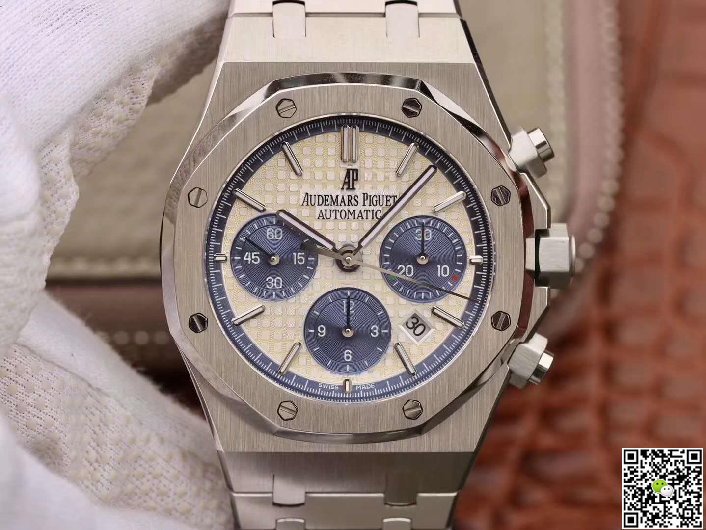 Replica Audemars P1g*et Royal Oak OM Factory Men Watches 1:1 Best Edition Swiss ETA7750 White Dial