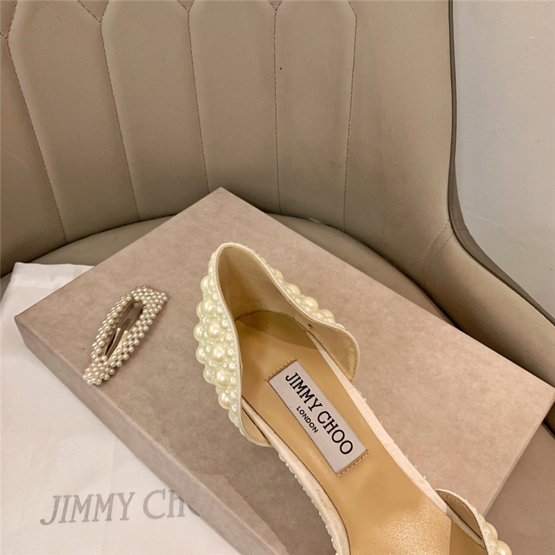 J1m*y Ch00 pearl heels