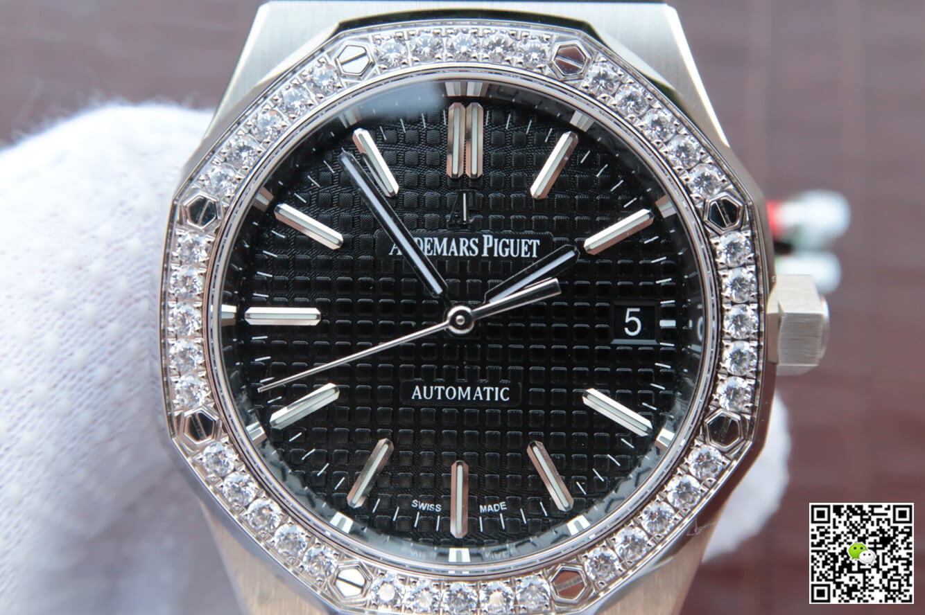 Replica Audemars P1g*et Royal Oak 15400/15450 Couple Watch 1:1 Best Edition JF Factory D1am0nd Bezel