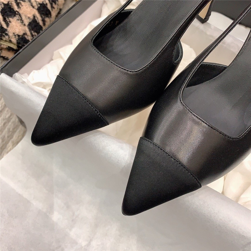 Ch**el Slingback Dupe heels in Black